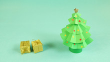 卡纸立体圣诞树